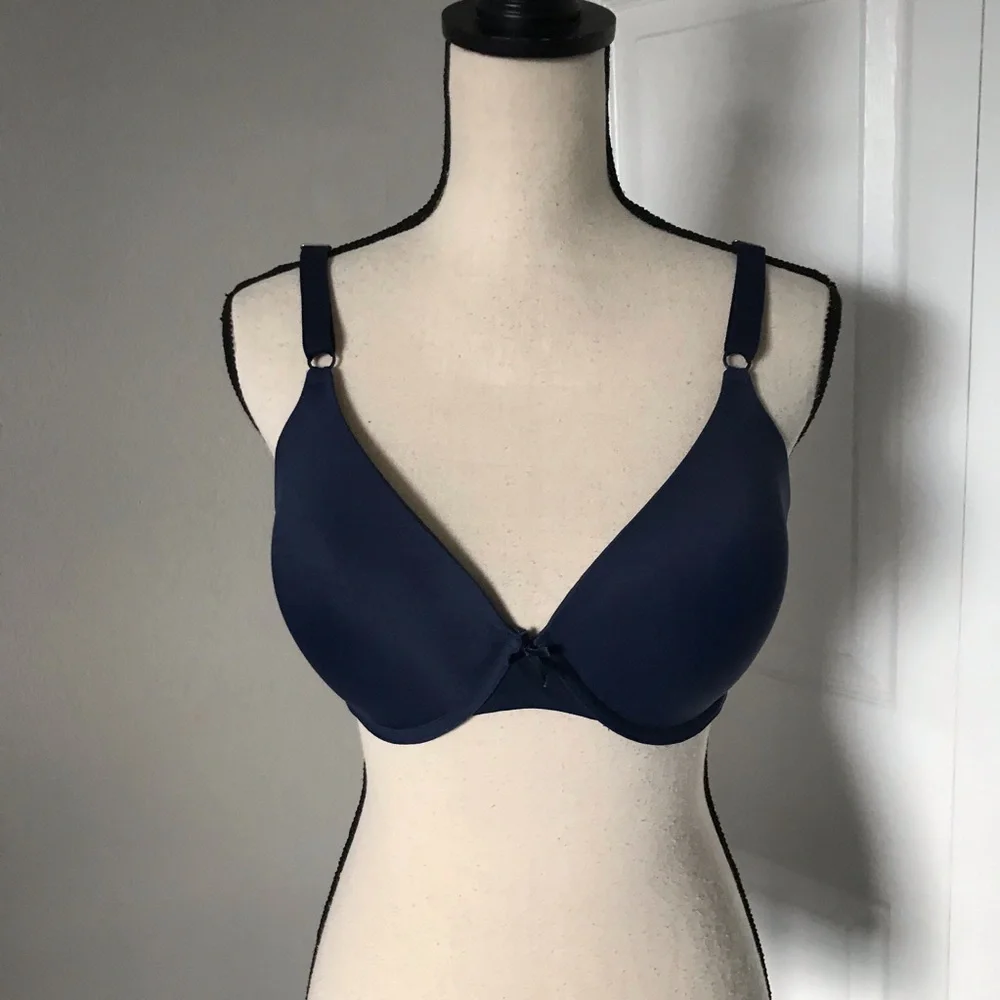 ❤️3X20 MAIDENFORM Underwire Light Padding Blue Bra | 36DD